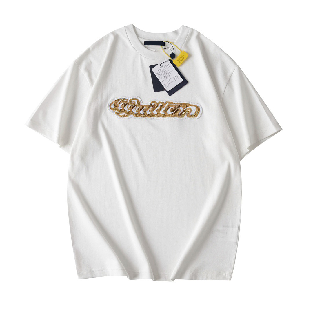 Men's Plus Tees & Polos Round neck embroidered and printed polar style summer wear with street pure cotton dw3h46