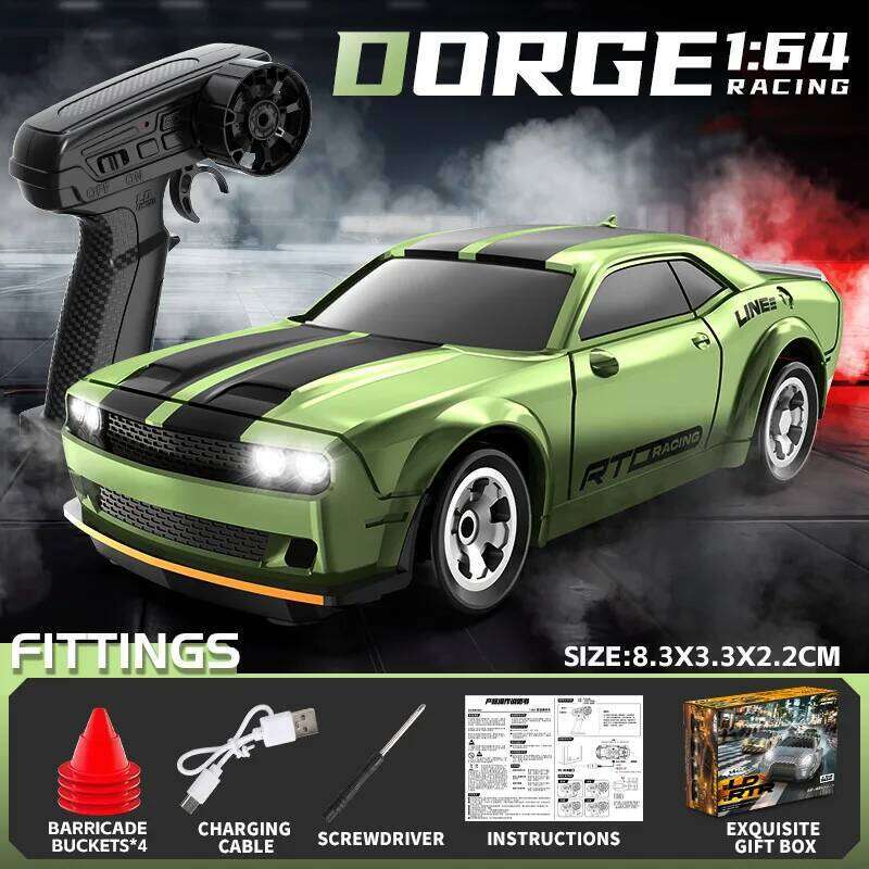 1:64 Remote Drift 2.4G Mini Full Scale Radio Control Stunt Car 4Wd Desktop Racing Vehicle Model Toy Boy BirthdayGift Z260303