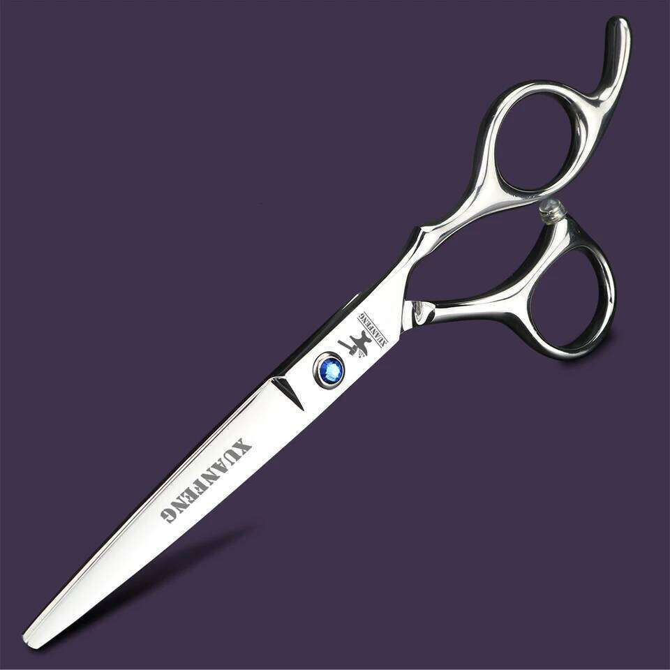 XUANFENG bull Screw Barber Cutting and Thinning 6-inch Japanese 440C Steel Hair Scissors H260303