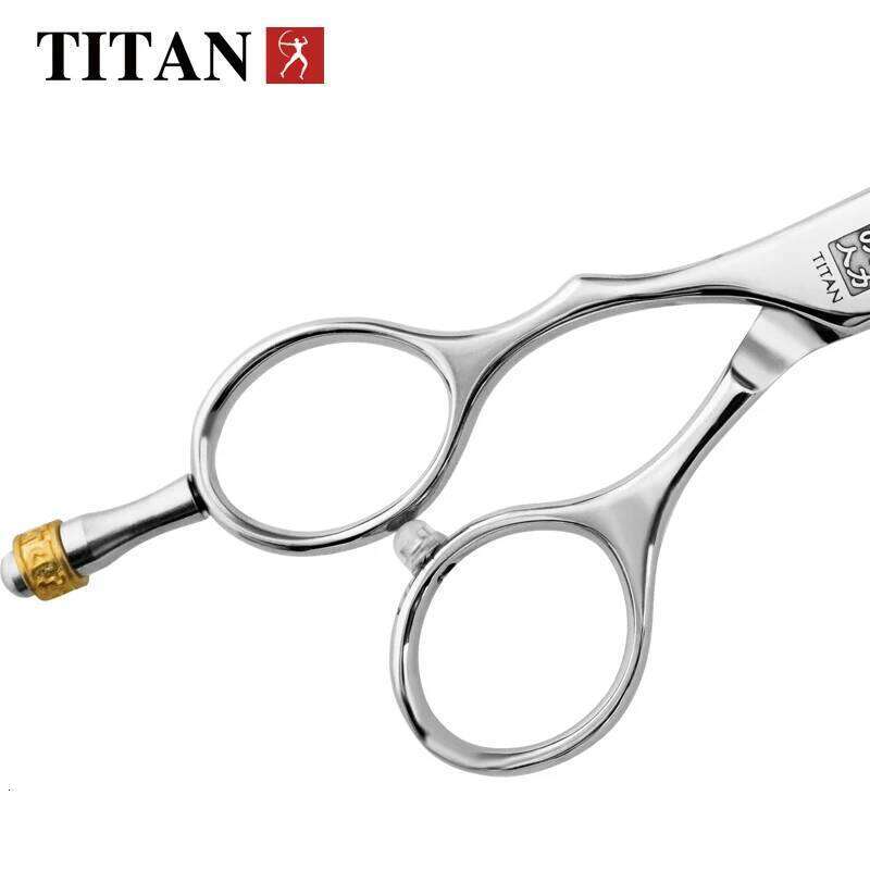TITAN professional barber cut left handle hair scissors cutting and thinning shear 6inch 440c japan stainless steel H260303