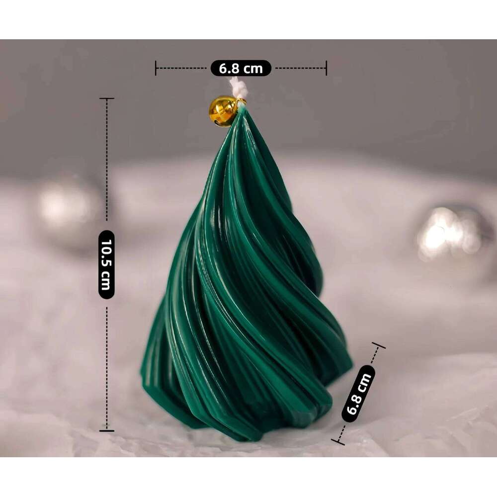 Tree Soy Wax Candle, Handmade Scented Christmas Holidays, Home Decoration for Women and Men, Holiday Gift W260304