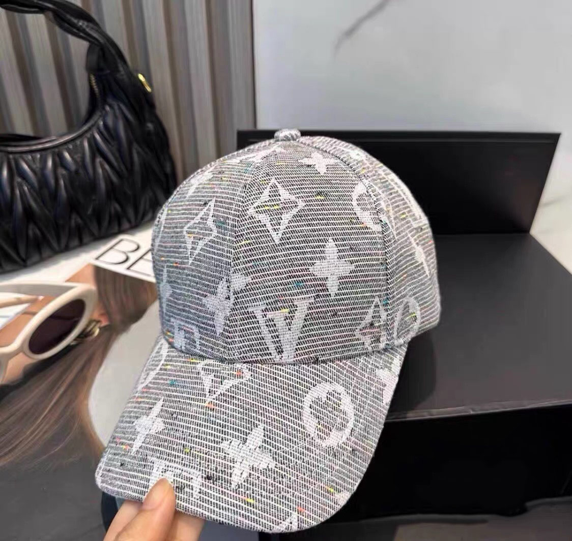 designer cap women Jacquard letter printing baseball hat Male and female duckbill caps Classic casual sun shading simple versatile