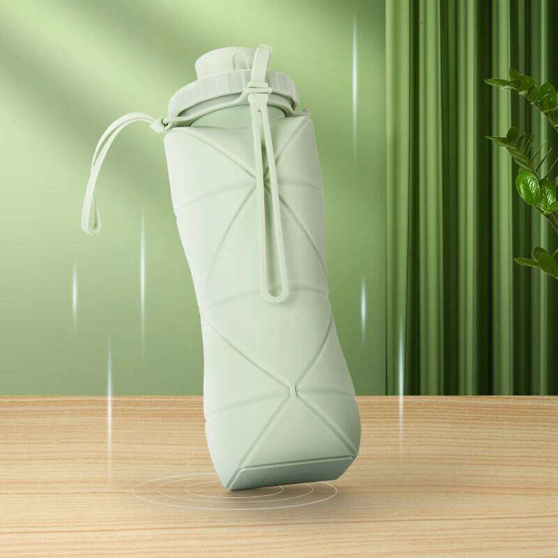 Silicone Folding Water Cup Large Capacity Outdoor Travel Portable Sports Kettle High Temperature Resistant Food Grade Creative S260303