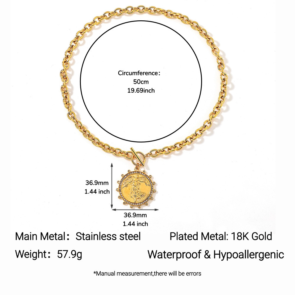 pearl Vintage horse coin Pendant Choker Clavicle Chain Necklace For Women Girl Punk Collares Aesthetic Jewelry Gifts 240711