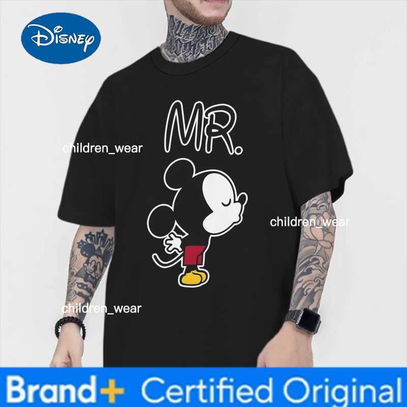 Disney MR Mickey Mouse MRS Minnie Mouse Graphic T Shirt Women Men Classic Character Couple Matching Streetwear 100 Cotoon Tees H260304