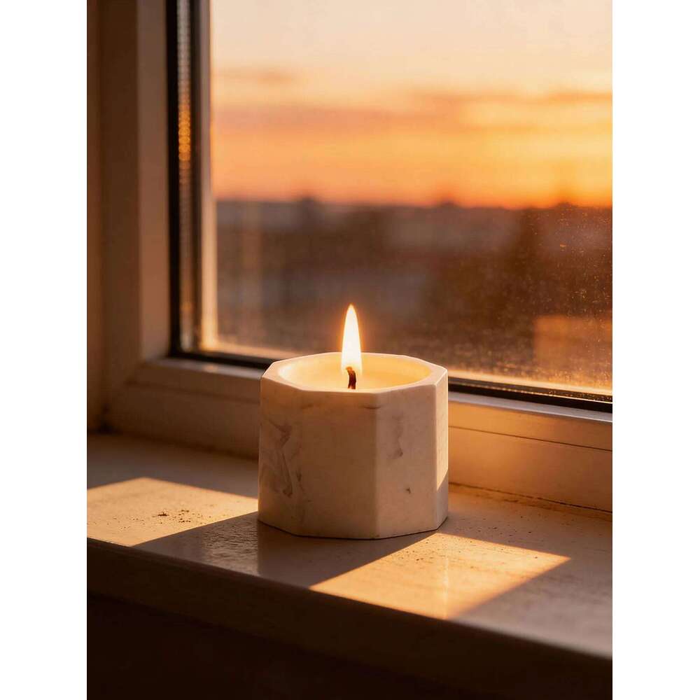 Octagonal cup graphite candle aromatherapy bedroom fragrance ornament high-end birthday gift W260304