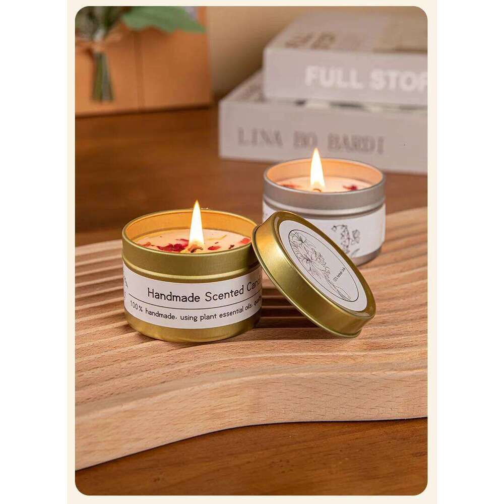 Soy wax dried floral scented candles, creative wedding souvenirs, birthday and Christmas gifts W260304