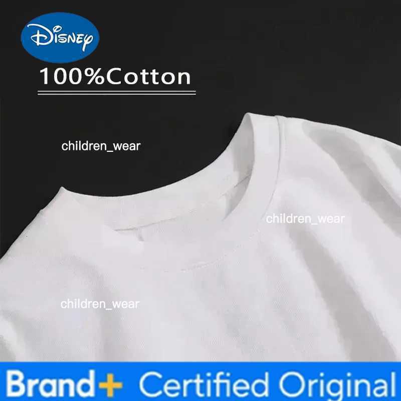 Disney 2025-26 Summer New Year Minnie Cotton T Shirt Women Fashion Mickey Mouse White Oversized Female Clothes Couple T-shirts H260304