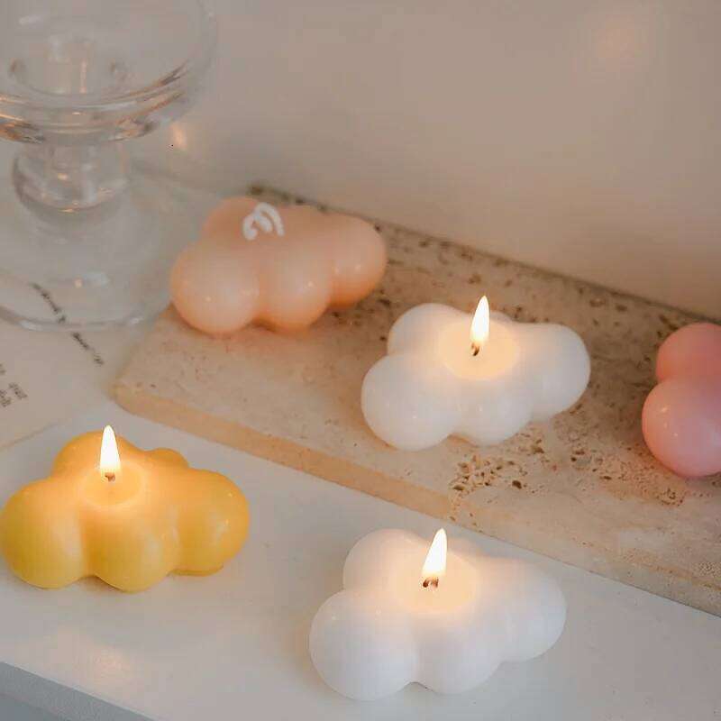 Cloud Shaped Home Decorative Items Scented Handmade Birthday Candles Gifts Christmas Decorations W260304