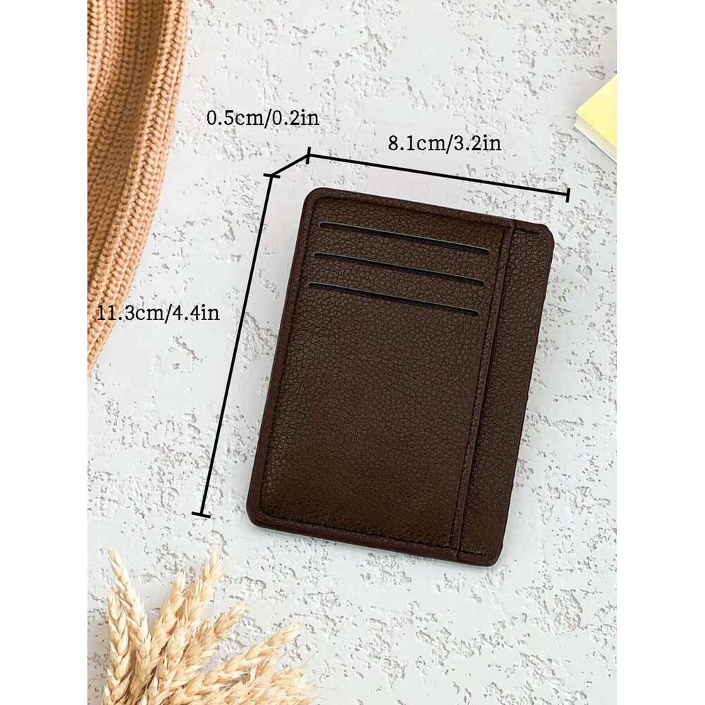 Fashionable Slim Card Holder Men New Trendy Multi-Card Business Wallet for Students and Professionals - Portable Design C260304