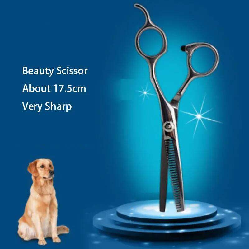 Stainless Steel Pet Dogs Gromming Scissors Shears Sharp Edge Animals Cat Hair Barber Cutting Tools 17.5cm H260303