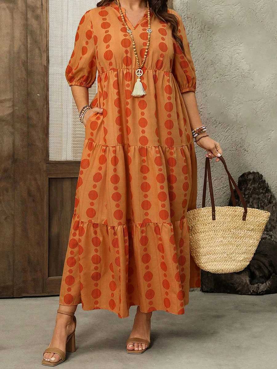 Women s Maxi Dress Stylish Sleeveless Floral Print V Neck A-Line Summer Dress with Side Pockets and Belt M260304