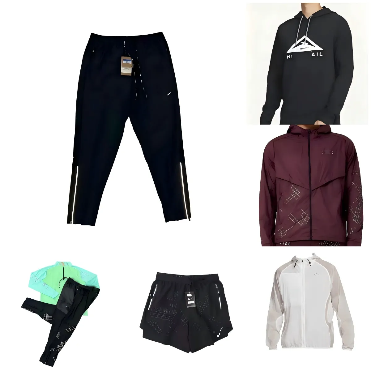 Phenom elite Trail Running Pants Sports stretch sweatpants niikii running mens gym elastic fiess tights sportswear training compression jogger pants tech fleece