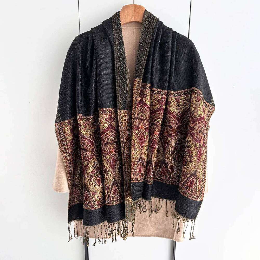 Luxury Scarf For Women Autumn Faux Cashmere Pashmina Wrap Warm Winter Shawl Design Print Female Foulard Stoles Brand XJ260304