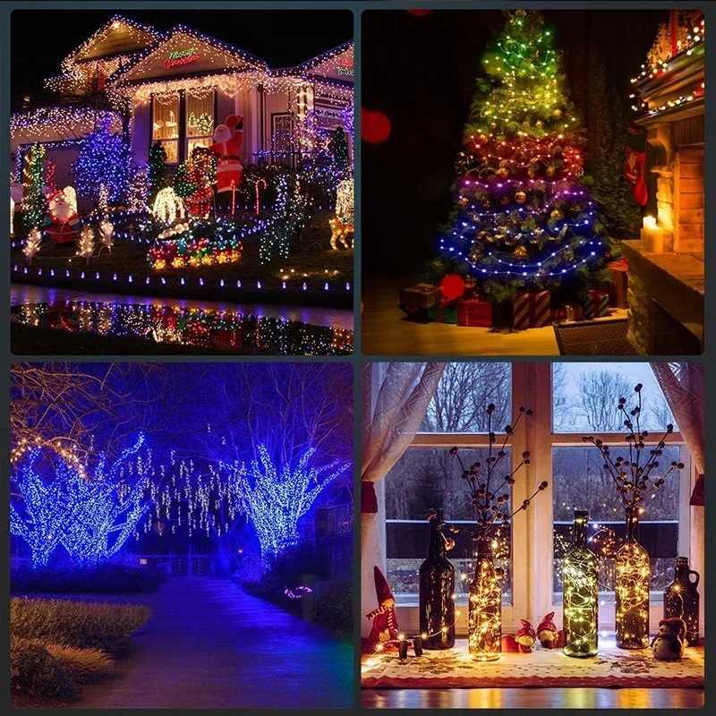 Smart LED Fairy Lights RGB Wire String Lights App Remote Control USB Powered Music Sync for Weddings Outdoor Parties Home Decor H260304