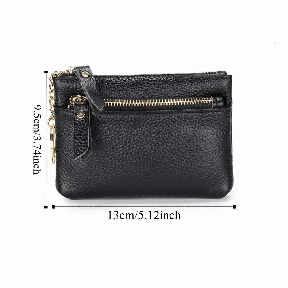 Multi Card Slots Women Short Wallet Hand Clutch Zipper Small Cowhide Wallets Multifunctional Solid Color Pu Coin Purse Party C260304
