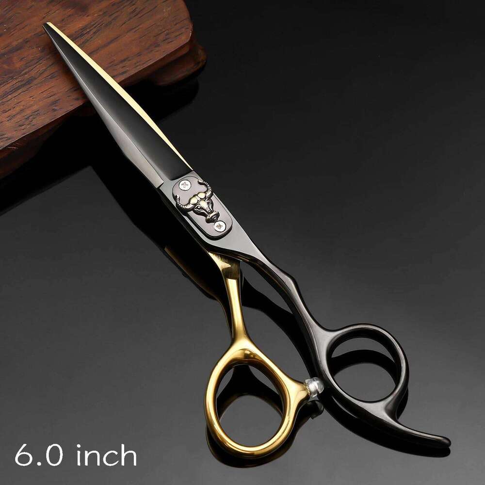 VP Hair Scissors Professional Barber Accessories Hairdresser Cutting Tools Thinning Shears Hairdressing Scissor 6Inch 440C Steel H260303