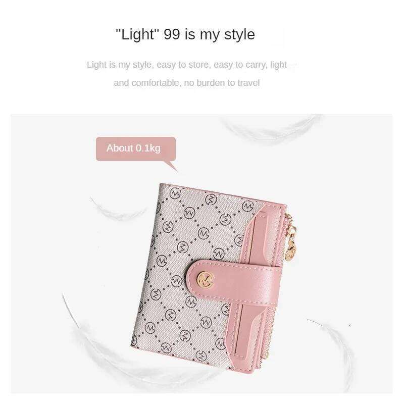 GOLF Women's Short 2022 New Zero niche Mini Design Wallet Old Flower Card Bag Ins Style C260304
