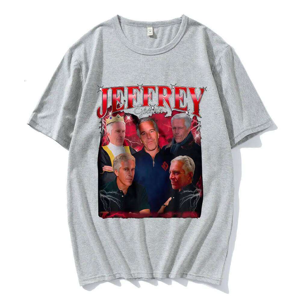 Jeffrey Epstein Graphic Print T Shirt Men Fashion Vintage Short Sleeve T-shirt 100% Cotton Casual Cozy Oversized T-shirts Unisex H260304