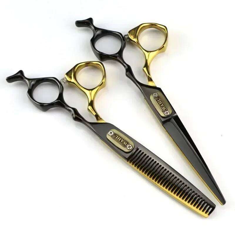 Professional Japan 440c Steel 6 Inch Bull Head Hair Cutting Haircut Thinning Barber Cut Shears Hairdressing Scissors H260303