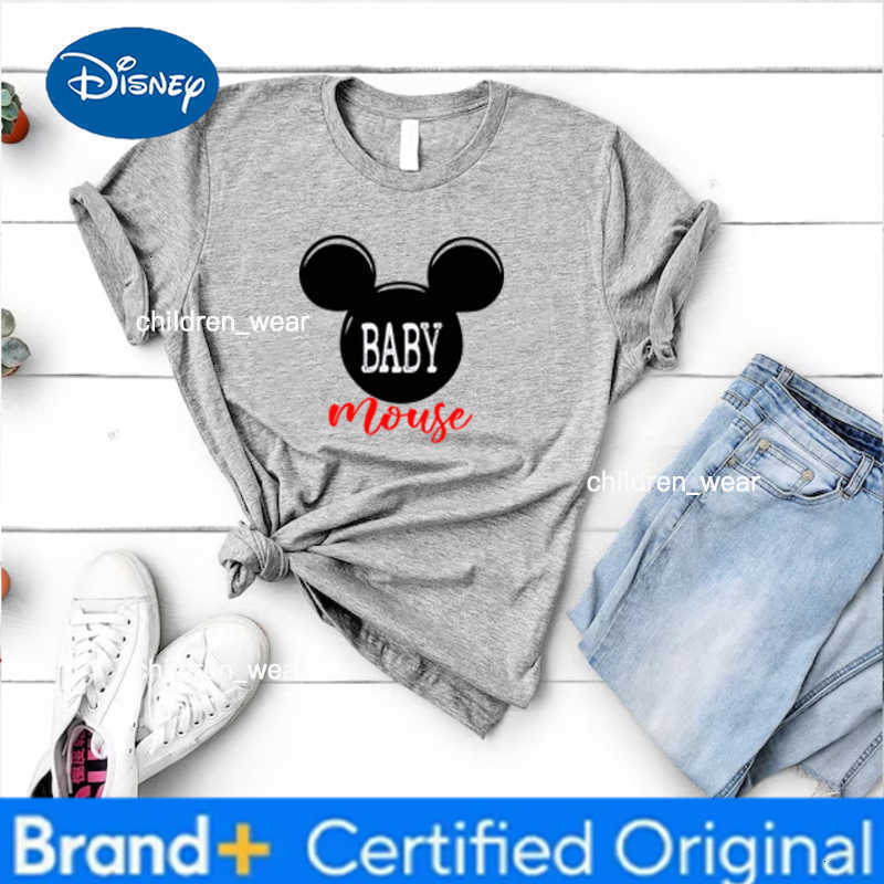 Disney Amusement Park Castle Outing Photo Family Photo T-Shirt Parent-child Clothing Summer New Mother and Son Father and Daughter Top H260304
