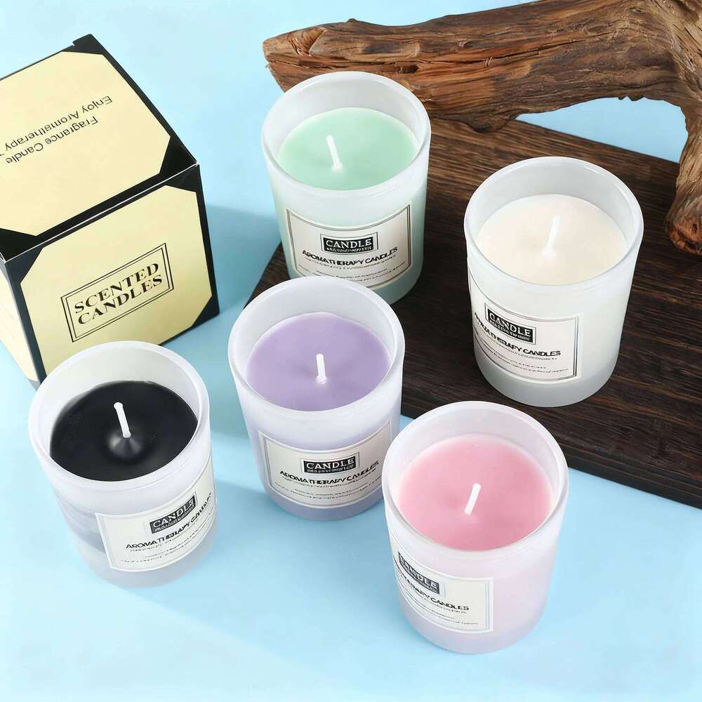 Wholesale Of Colored Frosted Cups, Candles, Household Creative Scented Souvenirs, Smokeless Candle Ornaments W260304