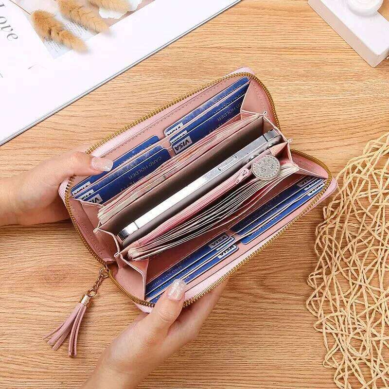 Explosions Supply Contrast Color Stitching Long Wallet Clutch Bag Women's New Fashion Japanese-K C260304