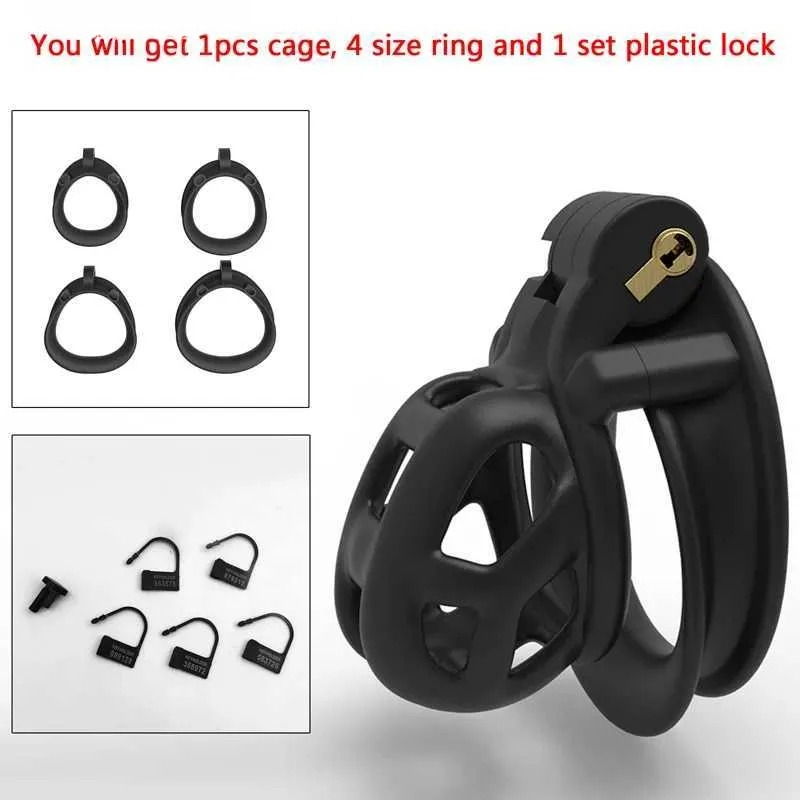 Other Health Beauty Items Newest V6 Version 3D Printed Double-Arc Chastity Device with 4 Size Penis Ring Lock Cage Cock Belt Adult Toys