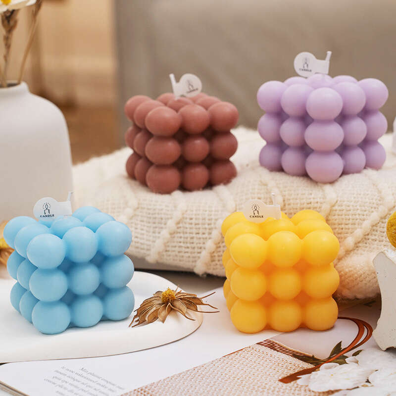 Magic Cube Aromatherapy Candle Ins Creative Home Decoration Set Photography Props Birthday New Gift W260304
