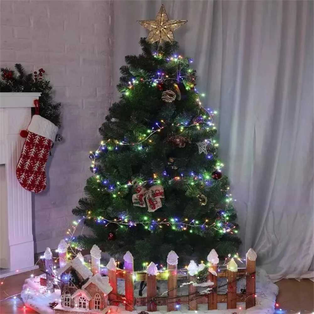 1PC 3M100LED/6M200LED/9M300LED/12M400LED Christmas USB with remote control firecracker light stringused for party decoration H260304