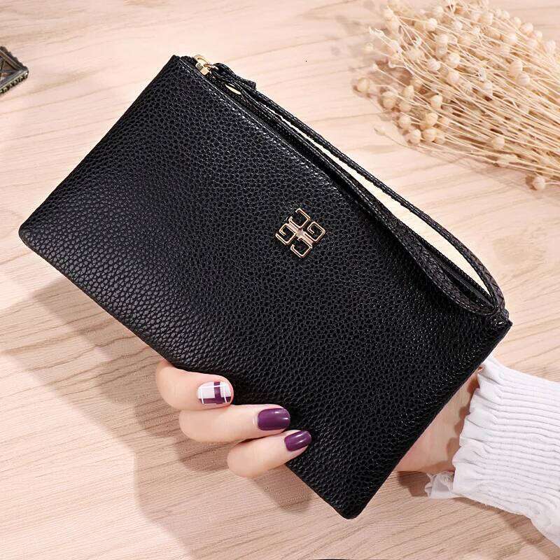 Women Long Casual Wallet Litchi Grain PU Leather Lady Zipper Phone Pocket Credit Card Holder Female Purse Coin Money Bag Clutch C260304