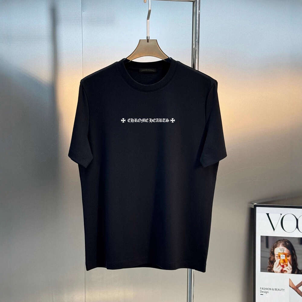 American CHearts Summer New Model, Sanskrit Cross Horseshoe Short-Sleeve T-Shirt, Couple's Style, Dropshipping Available