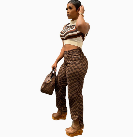 Fashion Summer Women's Pants Casual Mid-waist Jeans with Wide Legs Pants