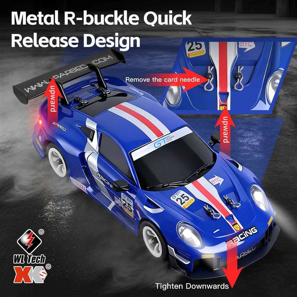 WLtoys 284191 284019-A Upgraded Gyro 1/28 RC Drifting Car 4WD High Speed Radio Control Model 2.4G Drift Racing Vehicle Mini Gift Z260303