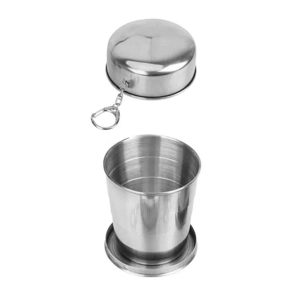 Portable Stainless Steel Telescoping Cup Perfectly Designed for Camping Hiking and For Outdoor Beverage Enjoyment S260303
