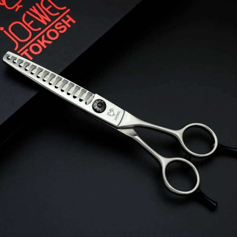 Joewel Professional Thinning Teeth Scissors, Japan 440C Steel Hair Cutting Tools, High-end Barber Shop Accessories H260303
