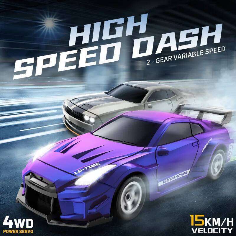 1:64 Remote 2.4G Mini Radio Control Drift Stunt Car 4WD Desktop Racing Vehicle Model Boy Toy Kid Birthday Gifts Z260303