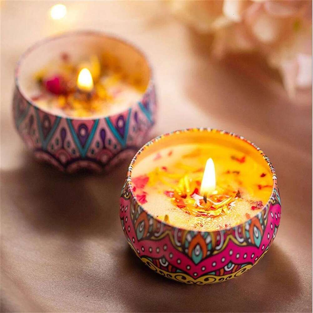 Dried Flower Smokeless Aromatherapy Candle, Romantic Bedroom Sleep Aid, Lightly Scented, Long-lasting Room Fragrance, Women's Gi W260304