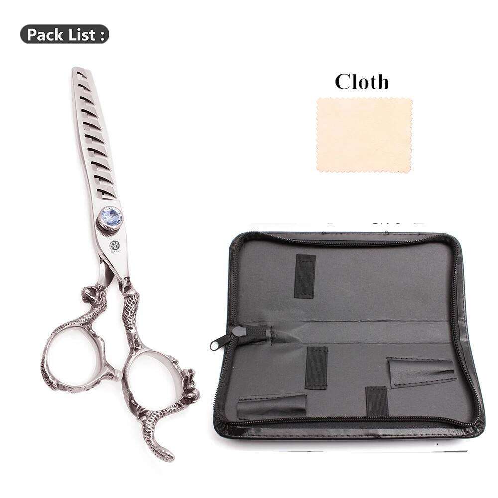 Hair 6" Japan 440C Purple Dragon Professional Sharp Edge Hairdressing Cutting Shears Thinning Scissors Set Z9006 H260303