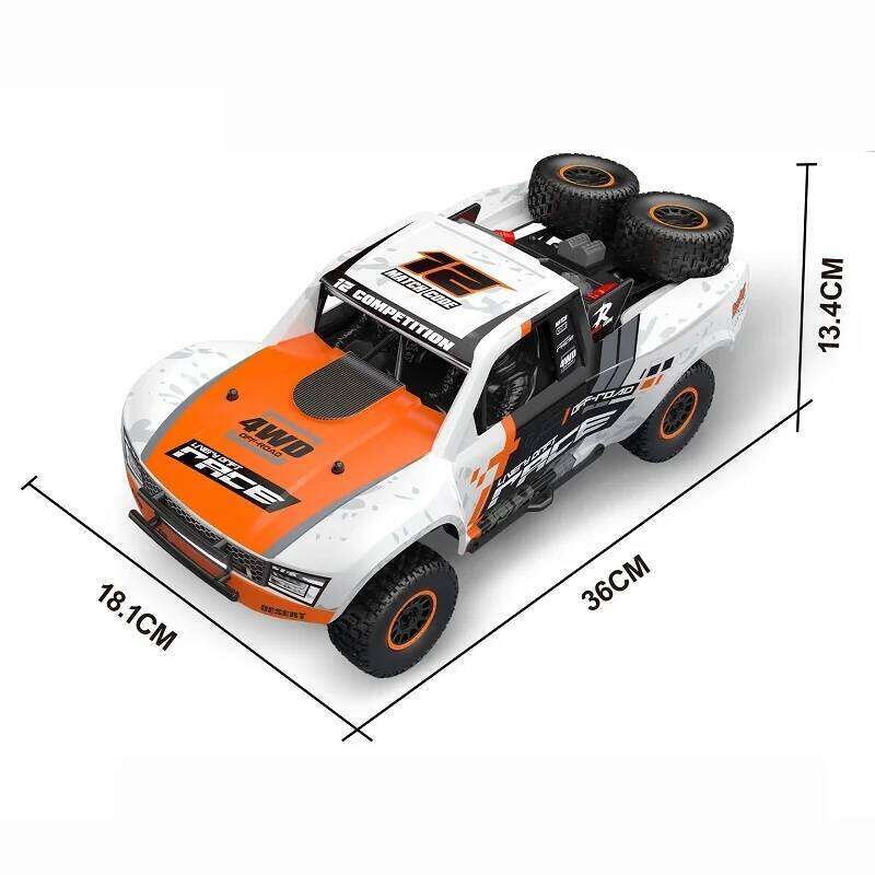 HB-RD1201 1:12 Remote Control Car Rc Short Card With Led Lights For Boys Kids High-Speed Vehicle 55km/H Brushed Or Brushless 4wd Z260303