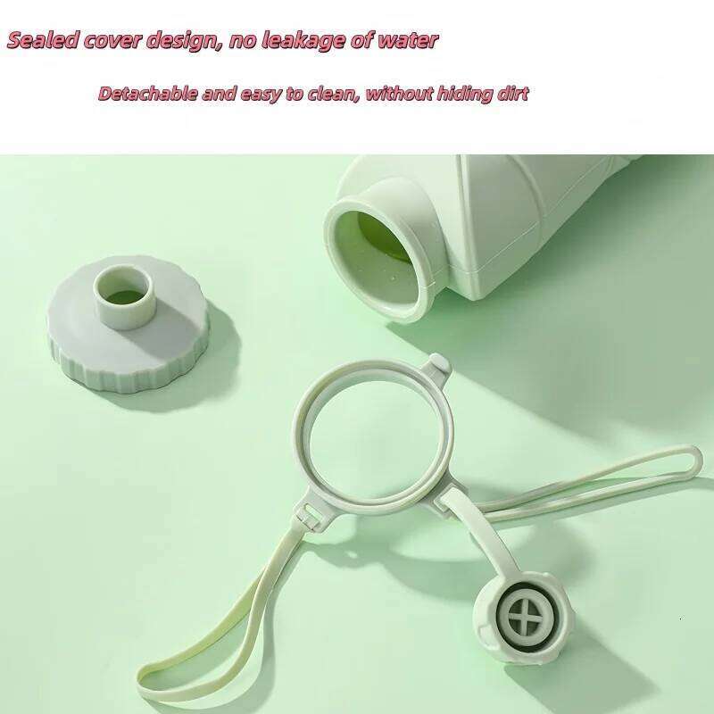 Collapsible Silicone Sports Bottles 600ml Portable Large Capacity Leakproof Bottle Outdoor Picnic Camping Water Cup S260303