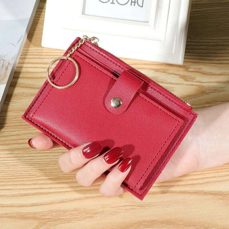 SlimWallet Ultra-Thin Coin Purse for Women Portable Travel Zipper Case Multi-Functional Card Holder Trendy Compact Wallet C260304