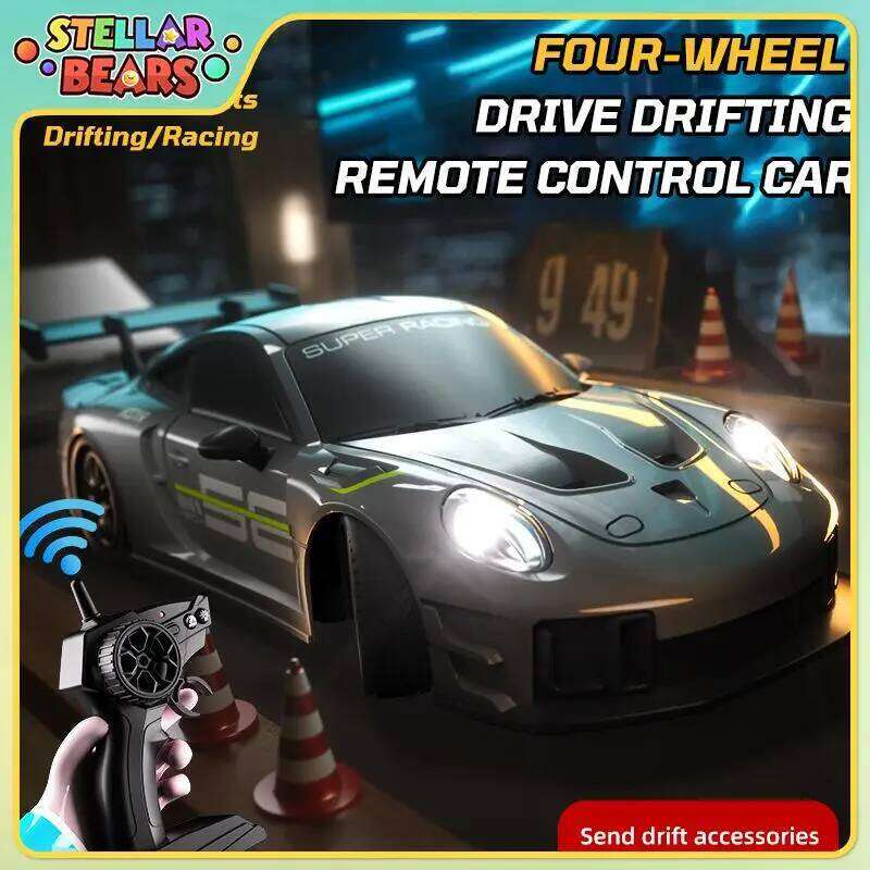 2.4G 1/20 RC Drift Racing Vehicle with Lights 4CH 4WD Remote Control Sports Boys Competition Game Kids Toy Car Model Z260303