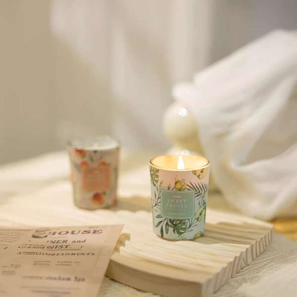 New of Three Soy Wax Scented Candles for Home Indoor Long-lasting Fragrance Birthday Gift Box Set Souvenir W260304