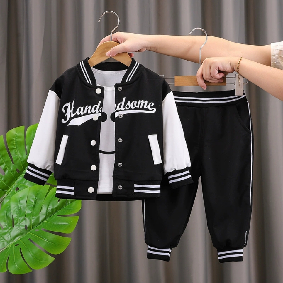 Spring Autumn Kids Boys Clothes Set Designer Children Clothing Sets Tracksuit Kids Clothes Sets Boys Clothing Long Sleeved Top and Pants Baby Boy Designer Clothes