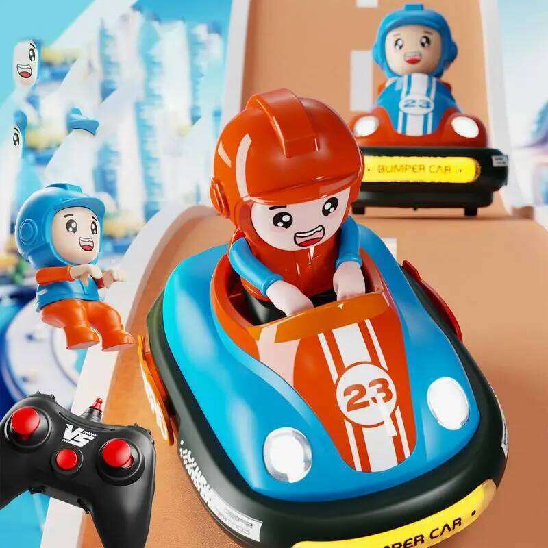 New Small RC Battle Bumper Car Doll Crash Bounce Ejection Light Children's Remote Control Toys Gift for Christmas Birthday Z260303