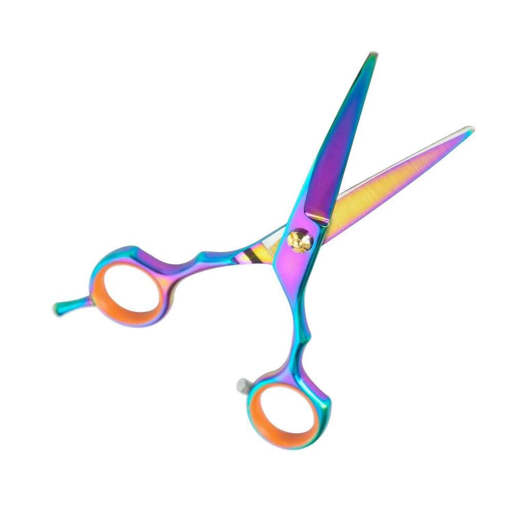 1pcs Colorful Haircut 6 Inch Hair Cutting Scissors, Sharp Blades Hairdressing Scissors For Barber Salon Home H260303