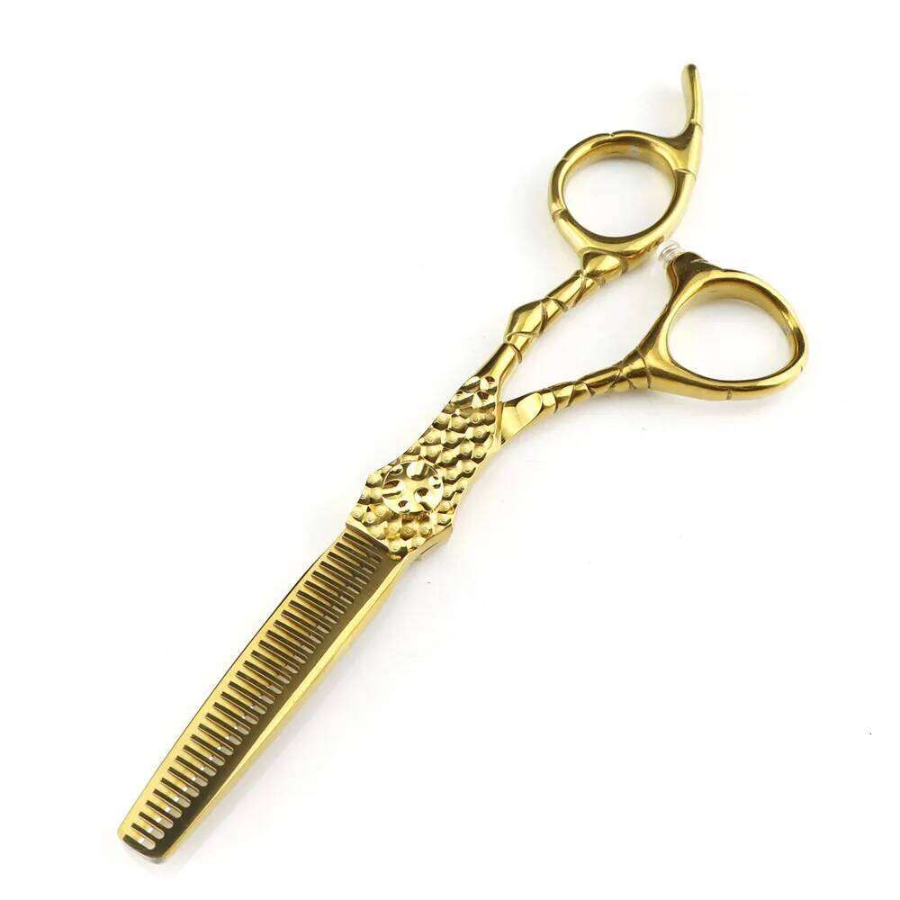 Professional JP 440c steel 6 '' Upscale Gold cut hair haircut thinning barber makas cutting shears hairdresser scissors H260303