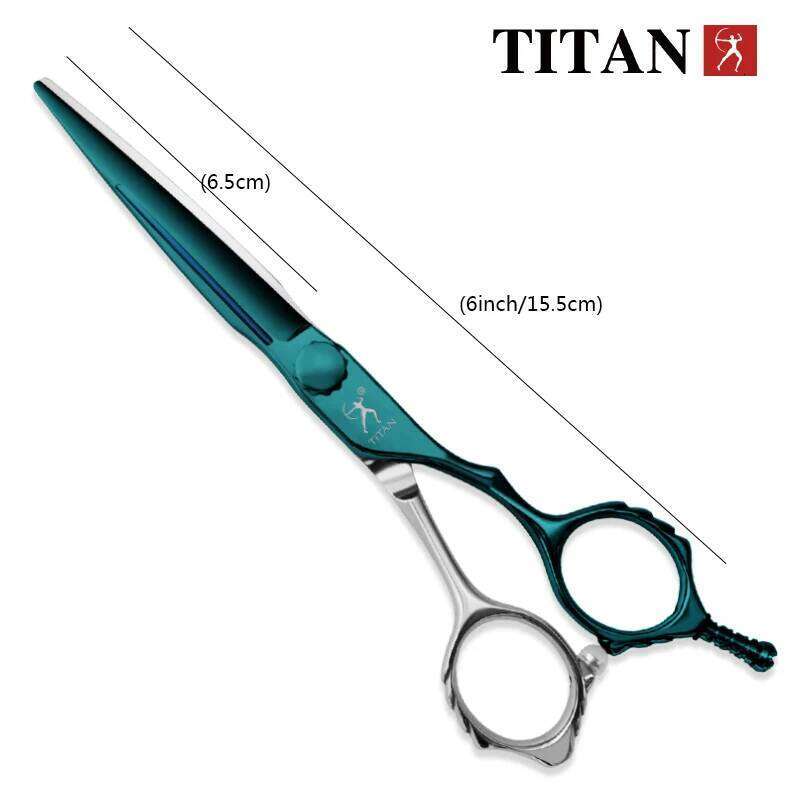 TITAN professional hair barber cutting scissors hairdressing shear salon toolsATS314 stainless steel H260303