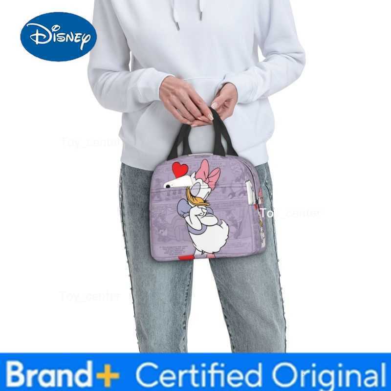 Custom Donald Duck Anime Cartoon Insulated Lunch Bag Women Waterproof Comics Classical Printing Thermal Cooler Lunch Box Office H260304